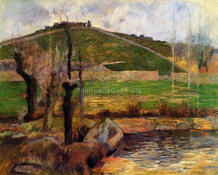 River Aven below Mount Sainte-Marguerite - 保罗·高更